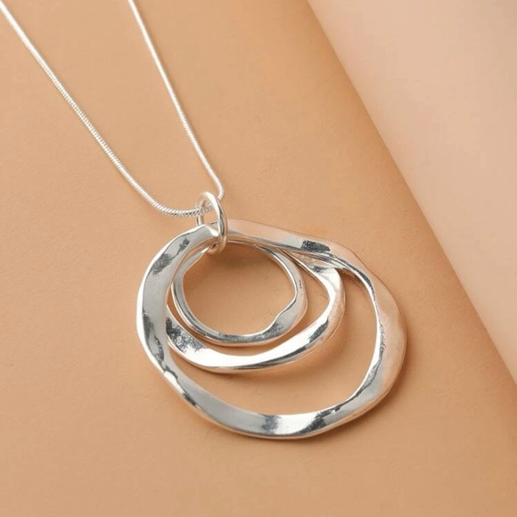 Restock- Silver Ring Necklace - Picture 3 of 6